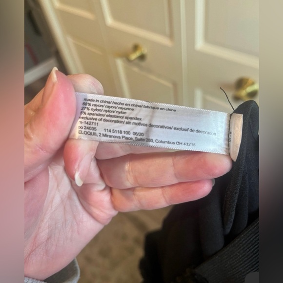 Eloquii Miracle Flawless Black Sequin Front Leggings - PLUS size 24 - Picture 7 of 7